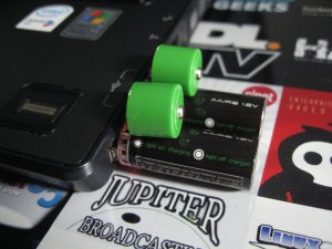 batteries being charged