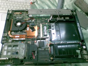 Laptop innards