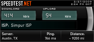 DST 3G speed test at UBD to Quezon