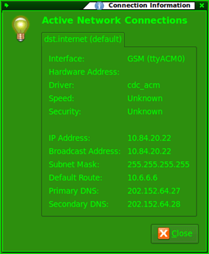 Connection Information