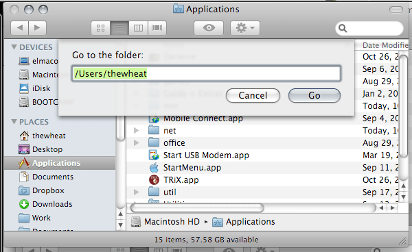 finder go to folder finder go to folder