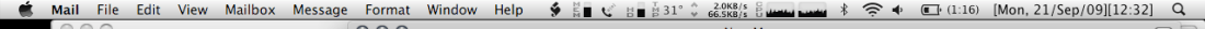 menu bar mail menu bar mail