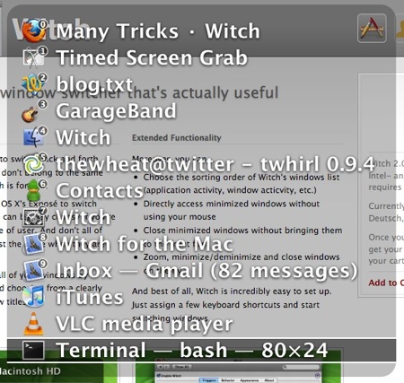 witch keyboard shortcut badges