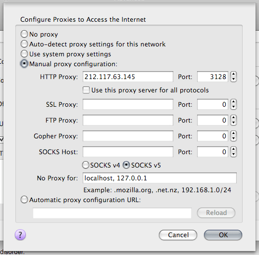 firefox proxy settings firefox proxy settings