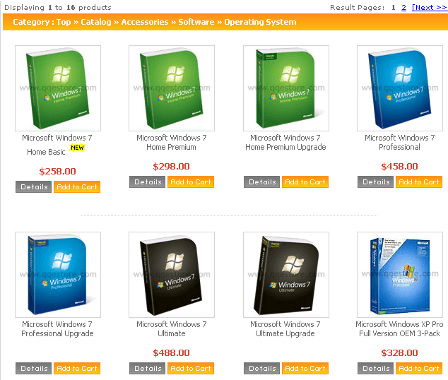 Windows 7 prices from QQeStore Windows 7 prices from QQeStore