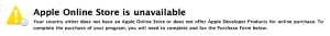 Apple Online Store is Unavailable
