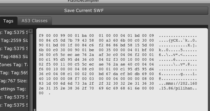 flash decompiler found the goods