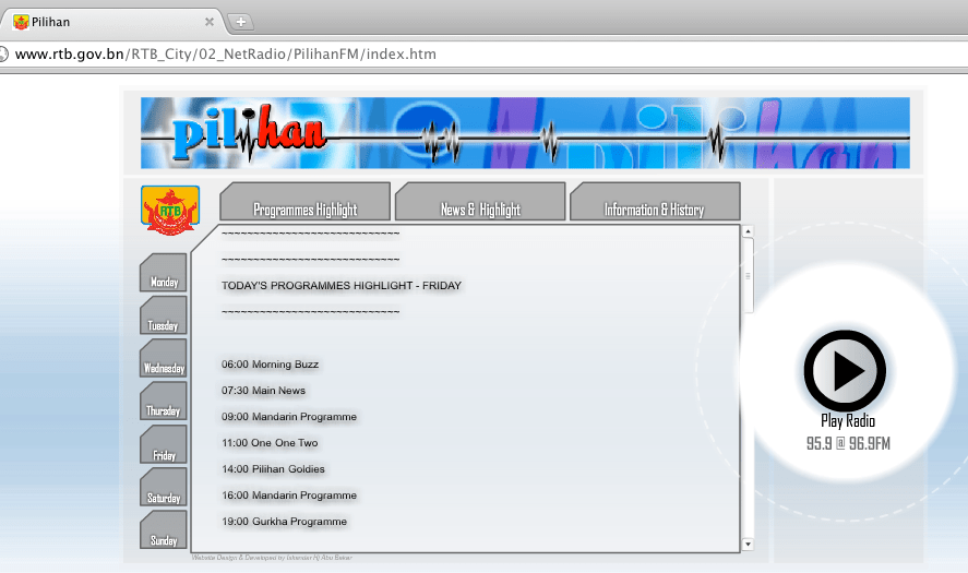 pilihan fm website