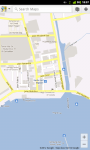 Google Maps on ZTE V9 slightly zoomed out