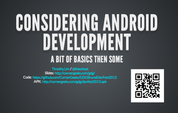 Considering Android Development Slidedeck